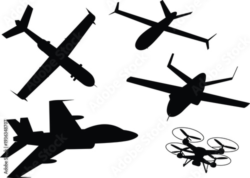 Dynamic formation flight of military fighter jets soaring together in precise aerial display against blue sky, showcasing power, precision, and aerobatic teamwork for aviation enthusiasts.