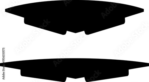 Minimalist floating wall shelves silhouette for modern interior storage