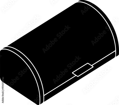 Sleek bread bin silhouette for kitchen countertop storage