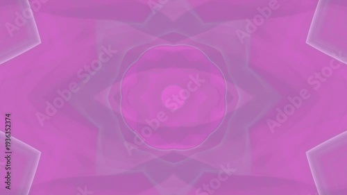 Abstract Pink Pattern Design with Symmetrical Shapes and Soft Lines