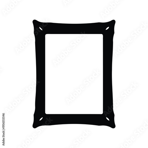 Elegant black frame for pictures or art, simple and modern design