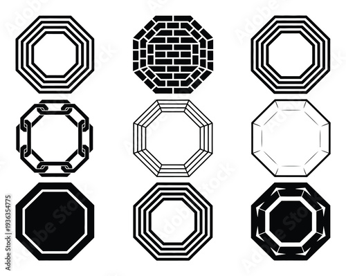Collection of Geometric Octagonal and Frames