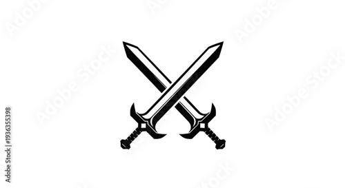 Two Crossed Swords Emblem