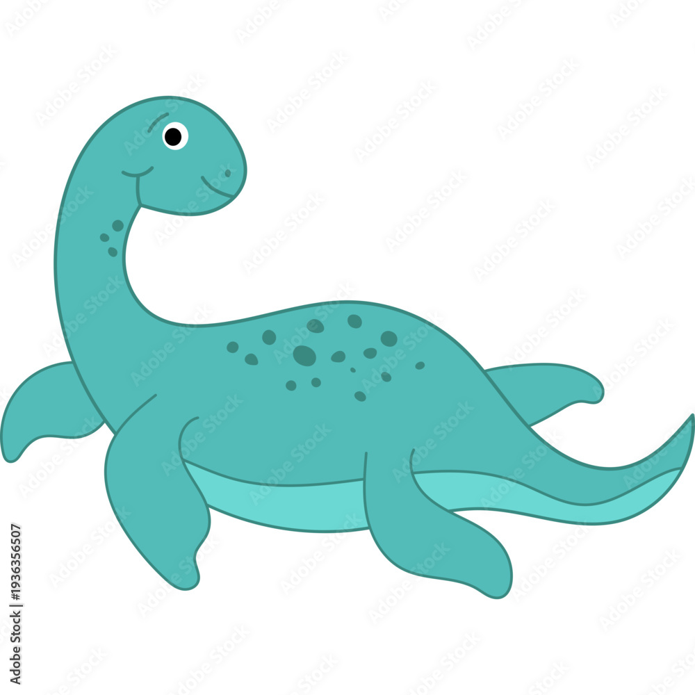 Fototapeta premium Illustration Dinosaur Plush Toy