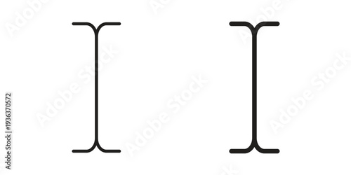 Cursor text icon linear symbol. Vector Designs.