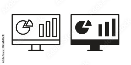 Dashboard icon linear symbol. Vector Designs.