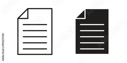 File icon linear symbol. Vector Designs.