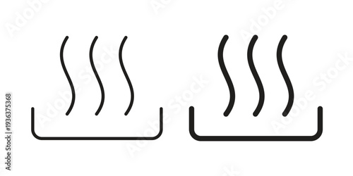 Heat icon linear symbol. Vector Designs.