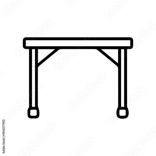 Simple Table Outline Icon