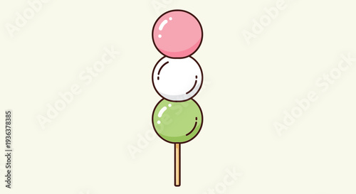 Hanami Dango - Japanese Sweet Skewered Dumplings
