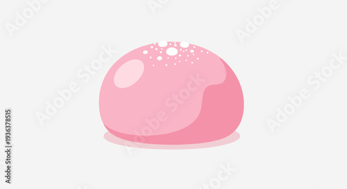 Pink Slime Blob with White Dots