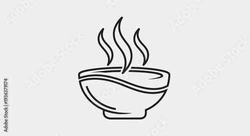 Steaming Bowl of Food Icon
