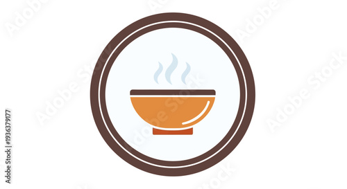 Steaming Bowl of Food Icon