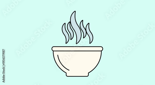 Steaming Bowl of Hot Food