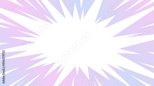 パステルカラーのポップな吹き出しの背景