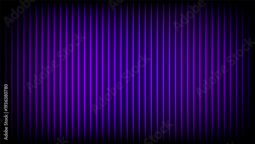 Futuristic Purple Neon Fractal Glass Background with Ribbed Texture and Glowing Light.