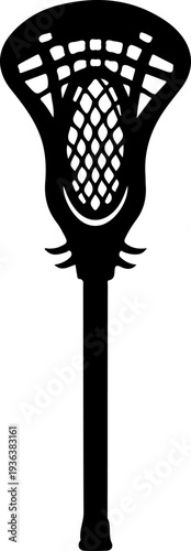 Lacrosse stick vector silhouette