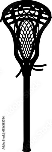 Lacrosse stick vector silhouette