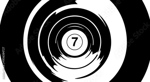 Vector number 7 icon
