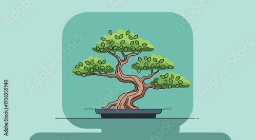 Bonsai Tree Illustration