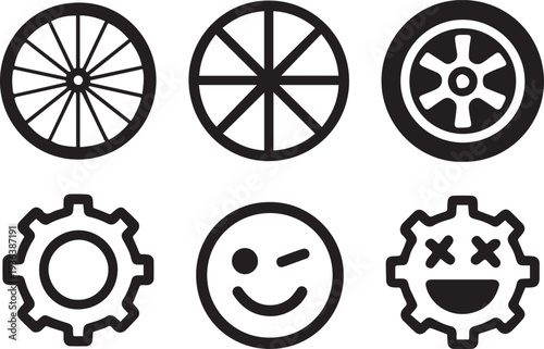 Minimal Black Icon Set Vector Collection – House, Bridge, Key, Target, Handshake, Architecture Symbols