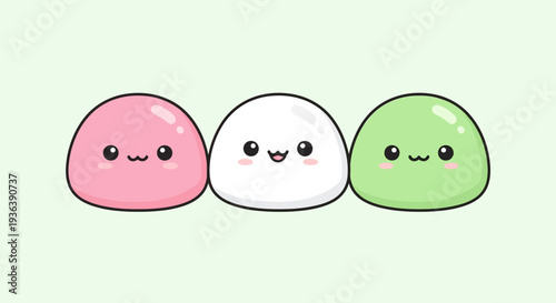 Cute Mochi Characters