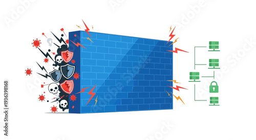 Set of cybersecurity icons vector