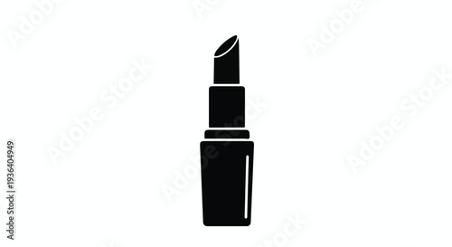 Vector black lipstick icon
