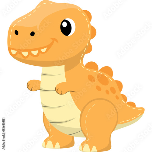 Illustration Dinosaur Plush Toy