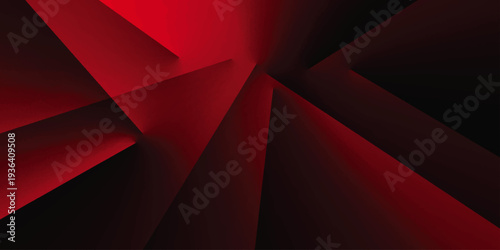 Abstract red gradient triangle overlap technology tech grid triangle business. digital curve poster banner web creative origami random paper rectangle template background.