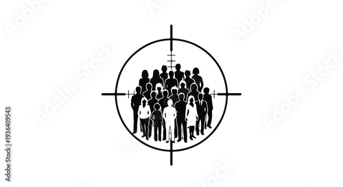 Target audience vector icon