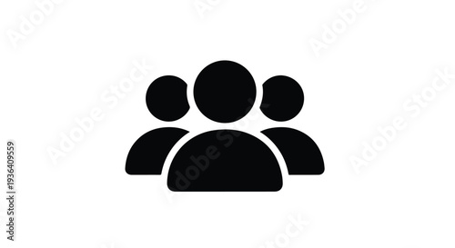 Black people icon vector