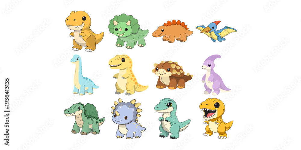 Obraz premium Illustration Dinosaur Plush Toy