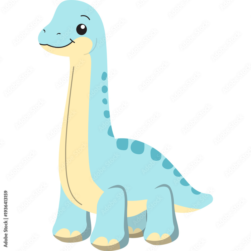 Fototapeta premium Illustration Dinosaur Plush Toy