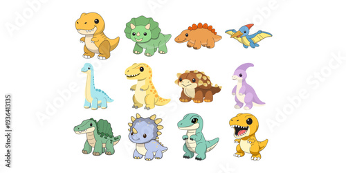 Illustration Dinosaur Plush Toy