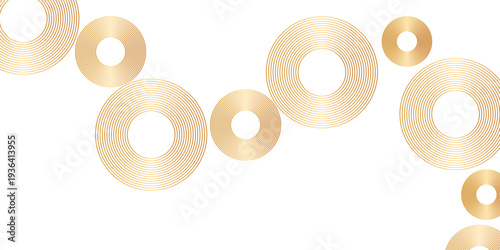 abstract gradient seamless pattern with circles isolated on white background.