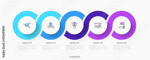 Vector Infographic label design template with icons and 5 options or steps. Can be used for process diagram, presentations, workflow layout, banner, flow chart, info graph.