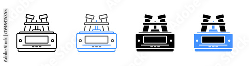 Centrifuge Machine for Scientific Research Icon Vector Illustration Editable