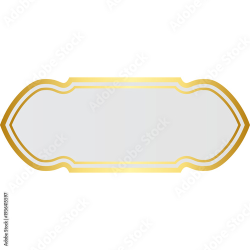 Golden Arabic Islamic Text Box