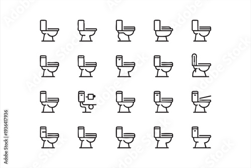 Raw Meat Cuts And Cooking Preparation Vector Icon Set