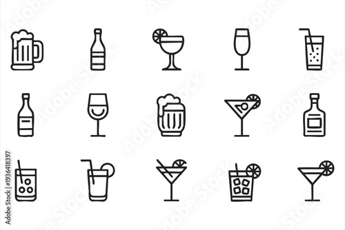 Minimal Parenting And Newborn Milestone Symbol Icon Set