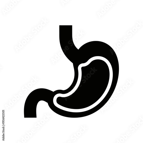 Human Stomach Digestive Organ Medical Icon