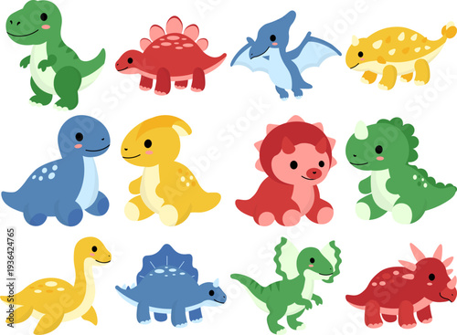 Illustration Dinosaur Plush Toy