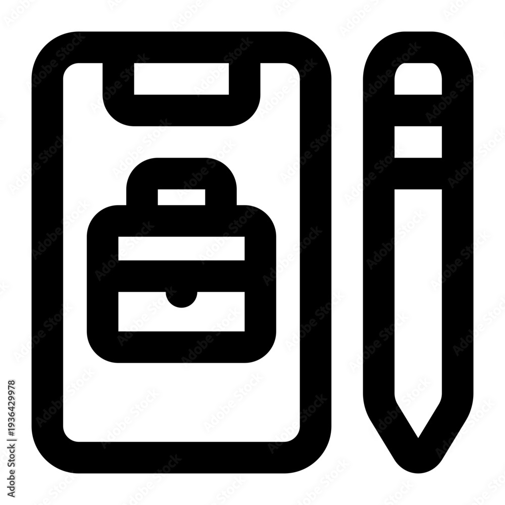 Obraz premium tablet icon for illustration