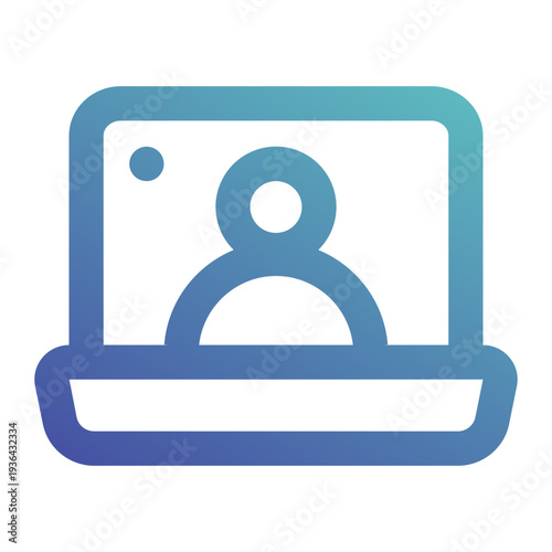 video conference icon for illustration