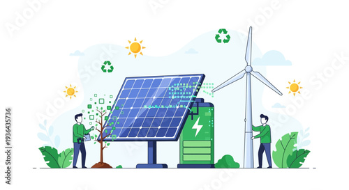 Logistics and transportation workers managing warehouse operations on a conveyor belt system with industrial machinery in the background