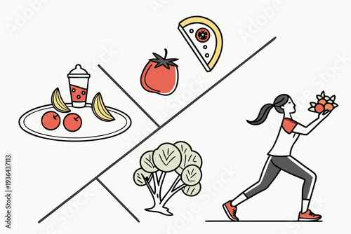 Healthy eating versus unhealthy food choices
