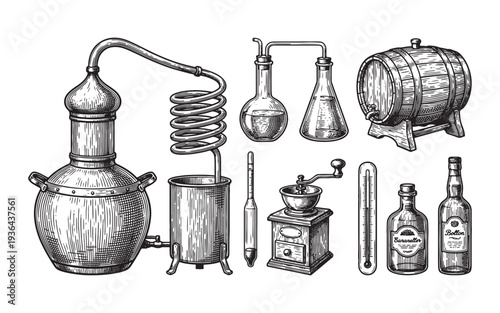 alcohol distillery equipment and moonshine copper pot still
