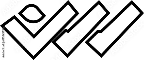 Checkmark icon. Checked checkbox sign. Approved symbol. Perfect for task management, Quality sign icon. Checklist symbols. Approval tasks, to do lists, forms, and productivity related projects