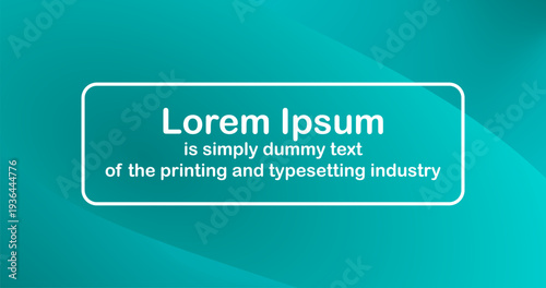 Mint Abstract background with place for text Horizontal banner Template